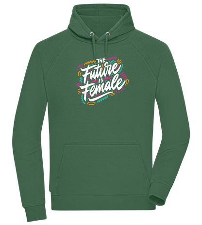 Future Is Female Design - Comfort unisex hoodie_GREEN BOTTLE_front