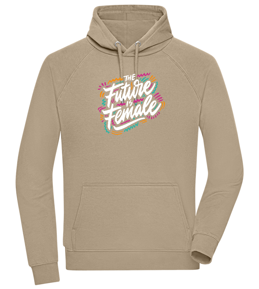 Future Is Female Design - Comfort unisex hoodie_KHAKI_front