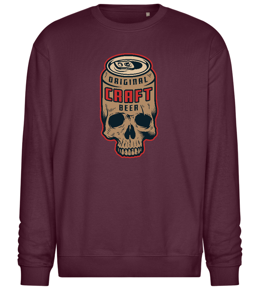 Craft Beer Design - Comfort Essential Unisex Sweater_BORDEAUX_front