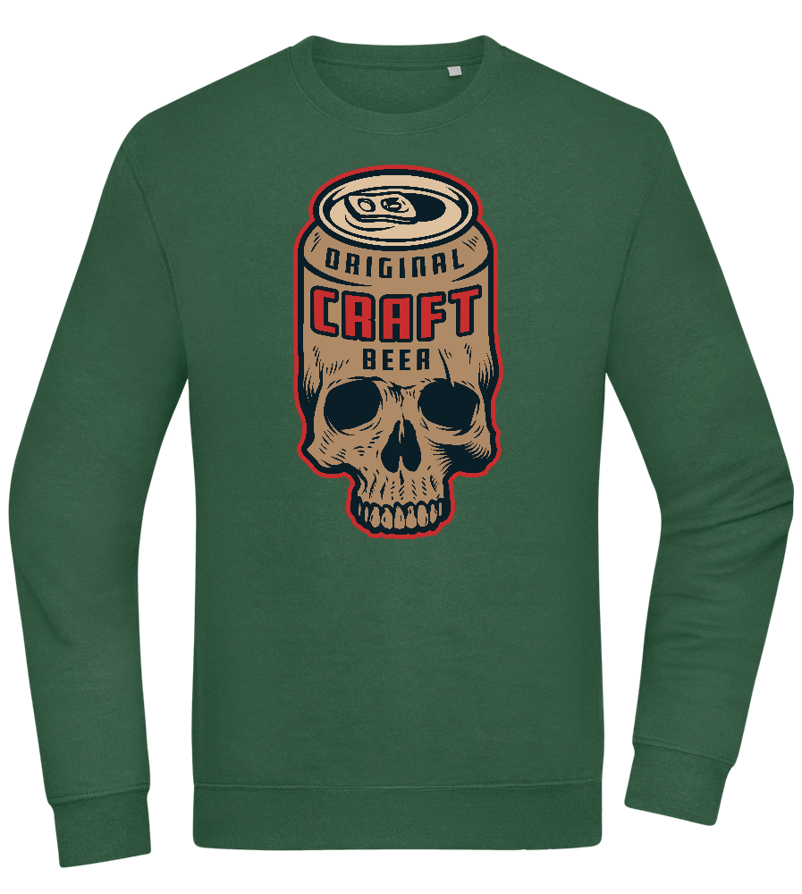 Craft Beer Design - Comfort Essential Unisex Sweater_GREEN BOTTLE_front