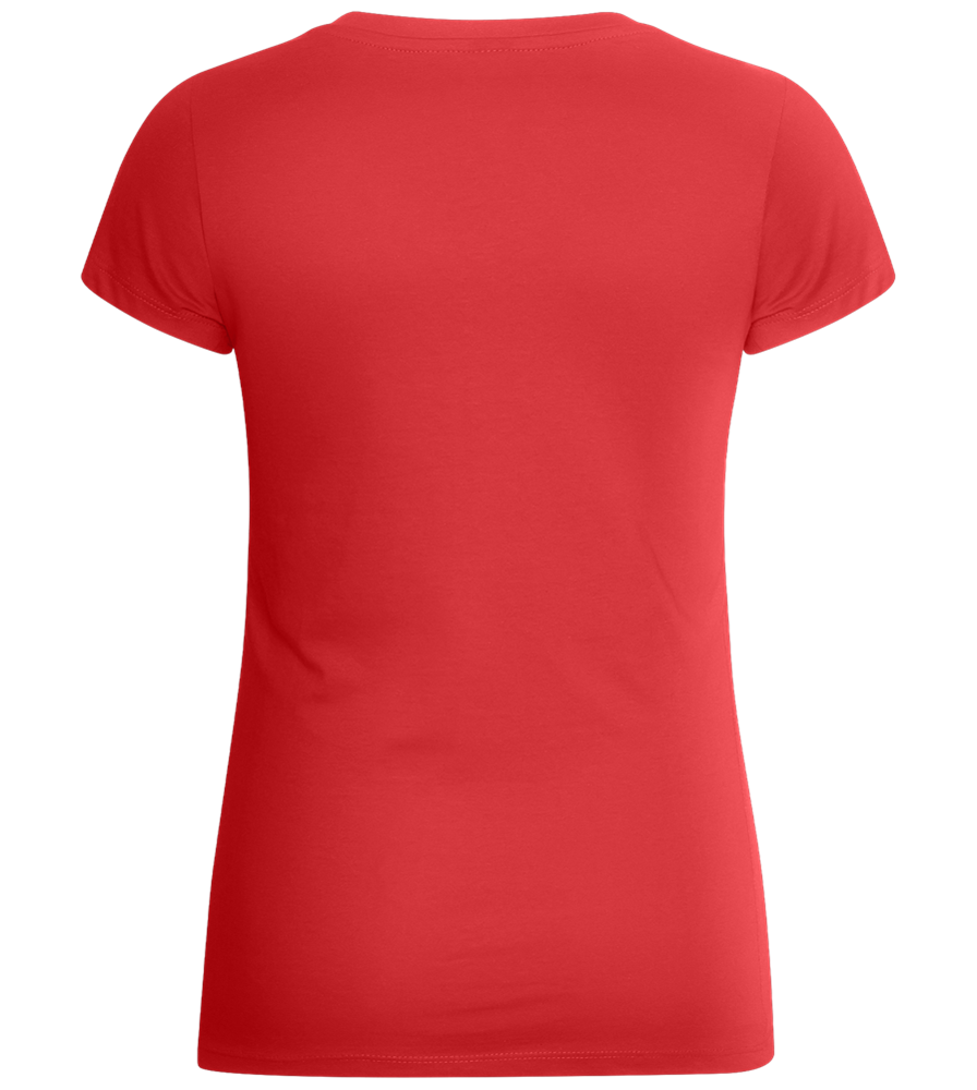 Venice of the North Design - Basic women's v-neck t-shirt_RED_back