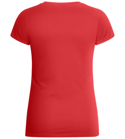 Venice of the North Design - Basic women's v-neck t-shirt_RED_back