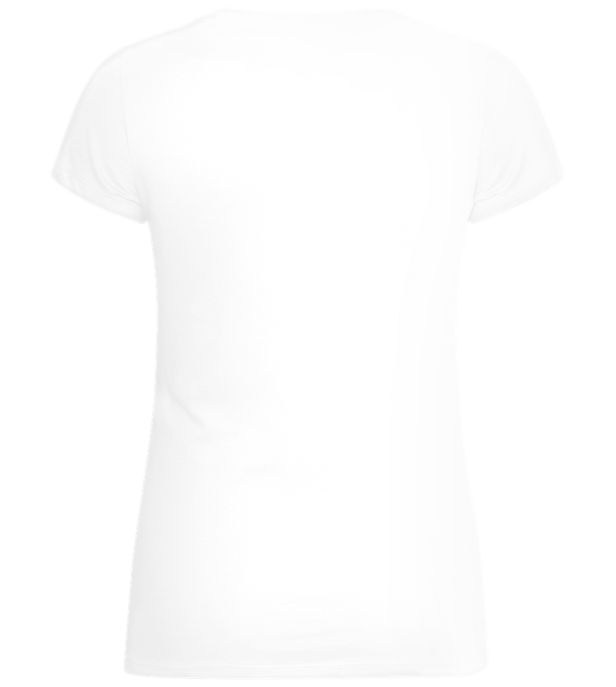 Venice of the North Design - Basic women's v-neck t-shirt_WHITE_back