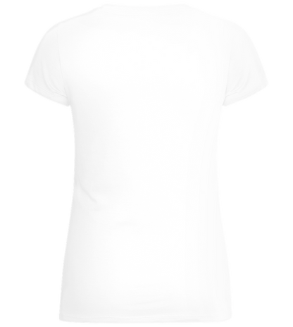 Venice of the North Design - Basic women's v-neck t-shirt_WHITE_back