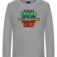 I am the Friend Design - Premium kids long sleeve t-shirt_ORION GREY_front