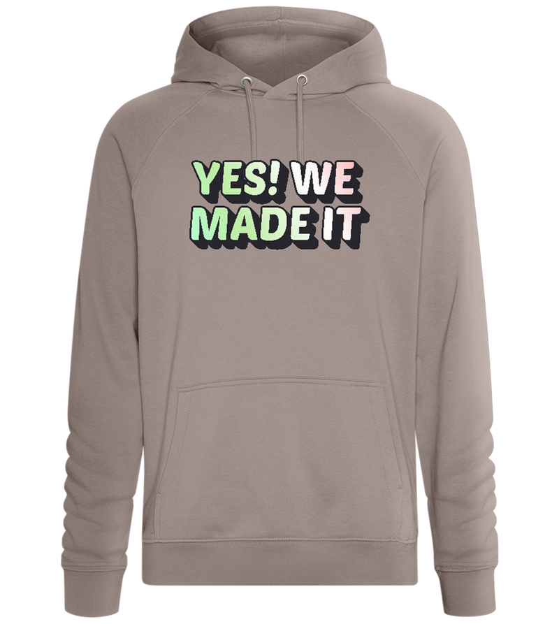 Yes! We Made It Design - Comfort unisex hoodie_CHARCOAL CHIN_front