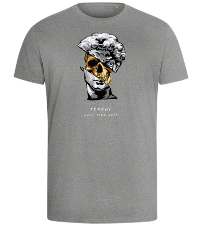 Reveal Your True Self Design - Comfort men's fitted t-shirt_ORION GREY_front