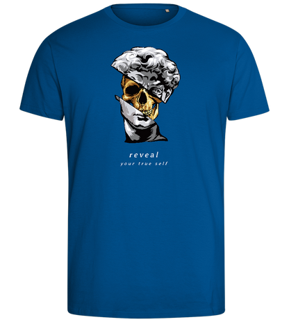 Reveal Your True Self Design - Comfort men's fitted t-shirt_ROYAL_front