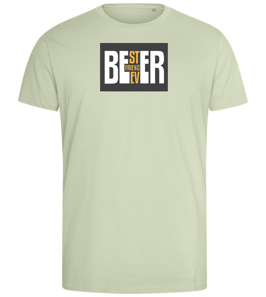 Beer Best Friend Design - Comfort men's fitted t-shirt_SILESTONE_front