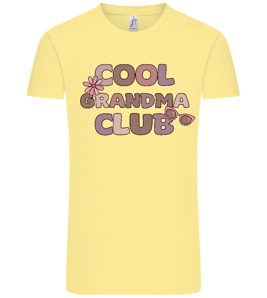 Cool Grandma Club 2 Design - Comfort Unisex T-Shirt_AMARELO CLARO_front