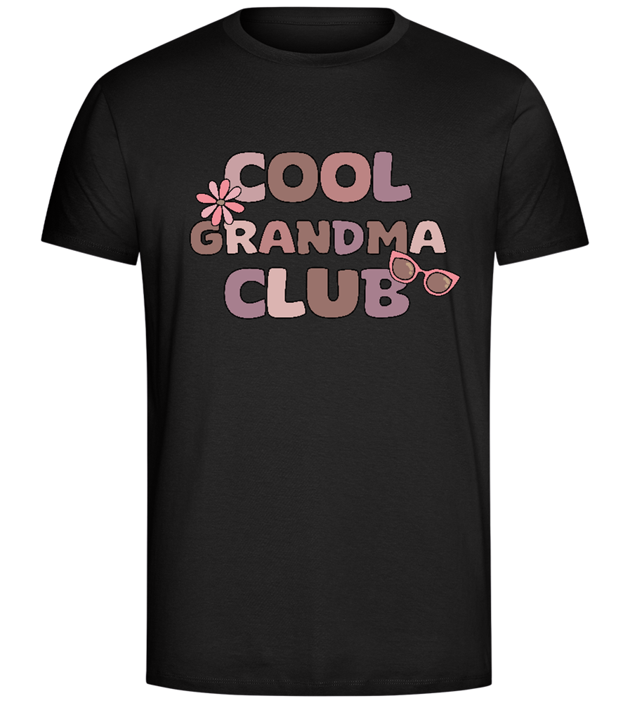 Cool Grandma Club 2 Design - Comfort Unisex T-Shirt_DEEP BLACK_front