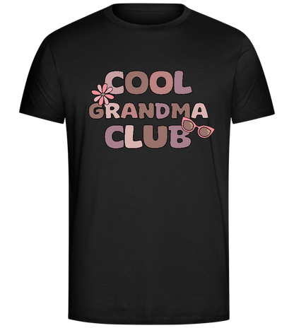 Cool Grandma Club 2 Design - Comfort Unisex T-Shirt_DEEP BLACK_front