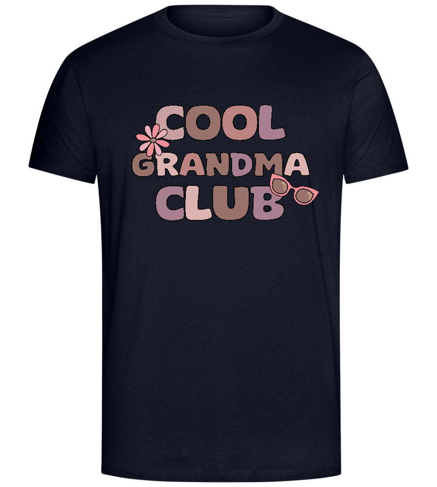 Cool Grandma Club 2 Design - Comfort Unisex T-Shirt_FRENCH NAVY_front