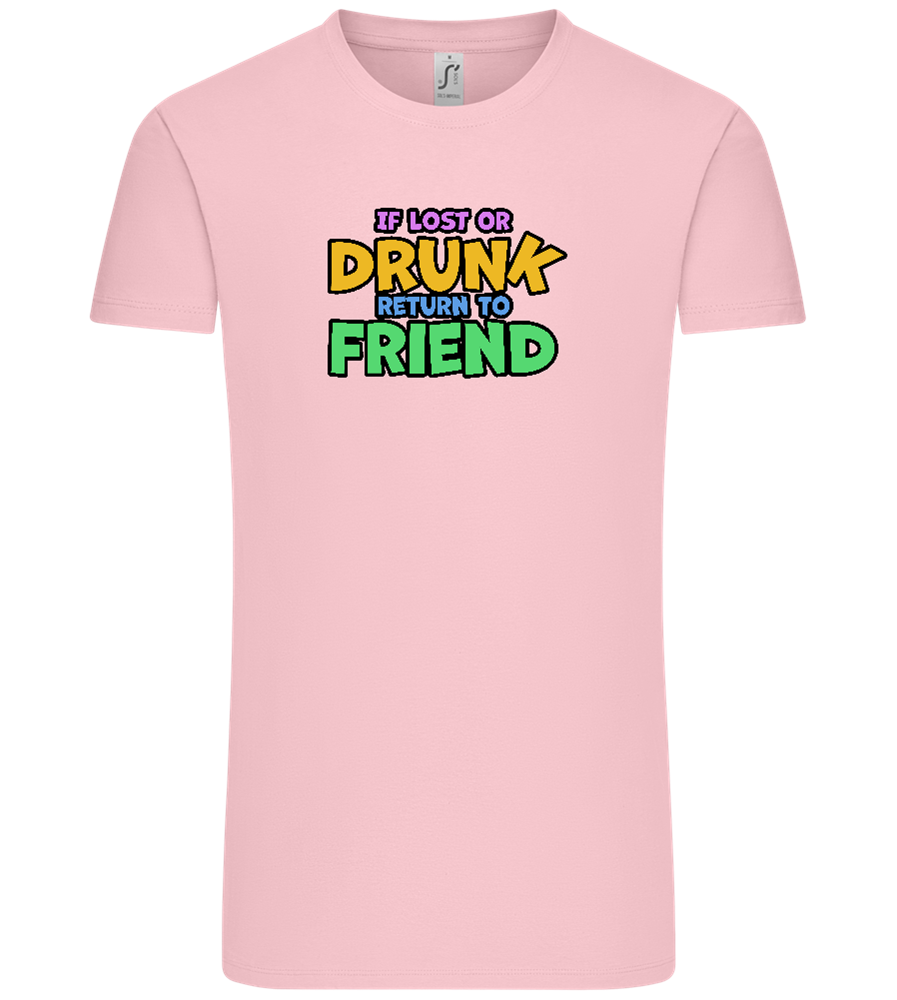 Return to Friend Design - Comfort Unisex T-Shirt_CANDY PINK_front