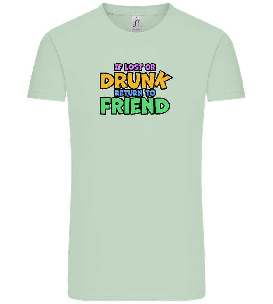 Return to Friend Design - Comfort Unisex T-Shirt_ICE GREEN_front