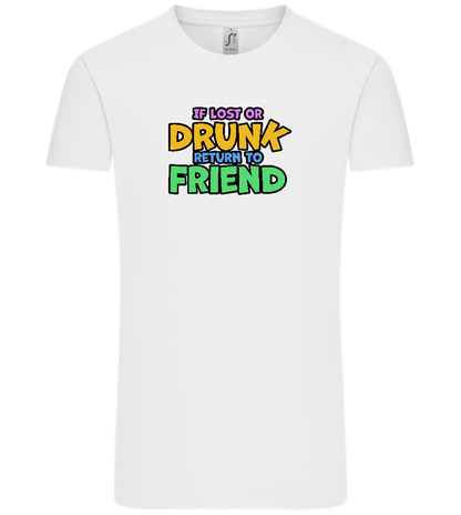 Return to Friend Design - Comfort Unisex T-Shirt_WHITE_front