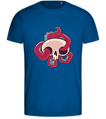 Squid Skull Design - Basic men's fitted t-shirt_ROYAL_front