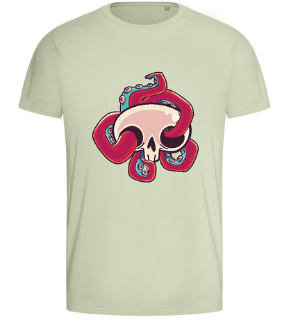 Squid Skull Design - Basic men's fitted t-shirt_SILESTONE_front