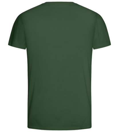 Squid Skull Design - Basic men's fitted t-shirt_GREEN BOTTLE_back