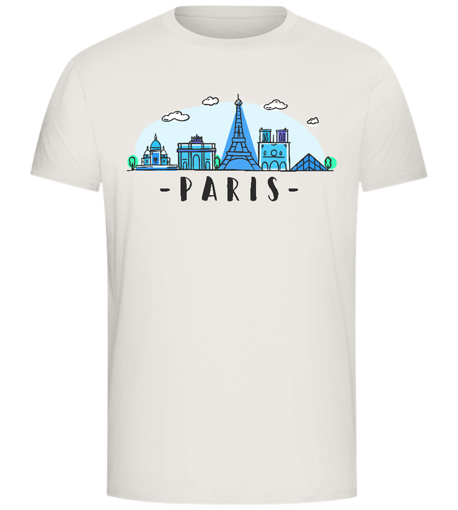 Paris City Skyline Design - Comfort Unisex T-Shirt_ECRU_front