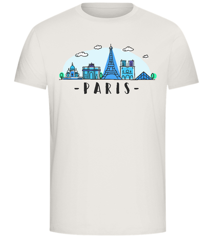 Paris City Skyline Design - Comfort Unisex T-Shirt_ECRU_front