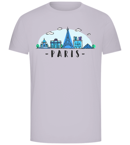 Paris City Skyline Design - Comfort Unisex T-Shirt_LILAK_front