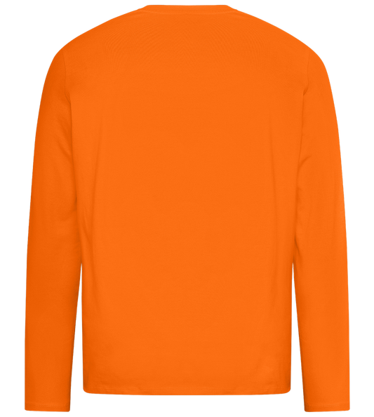 Worth The Hassle Design - Premium men's long sleeve t-shirt_ORANGE_back