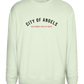 City of Angels Design - Comfort Essential Unisex Sweater_CREAMY GREEN_front