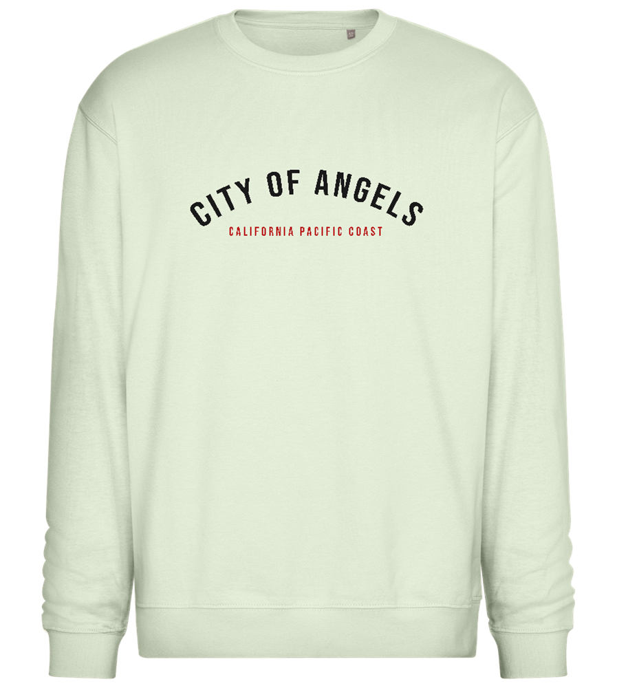 City of Angels Design - Comfort Essential Unisex Sweater_CREAMY GREEN_front