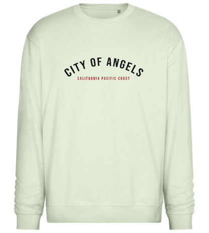 City of Angels Design - Comfort Essential Unisex Sweater_CREAMY GREEN_front