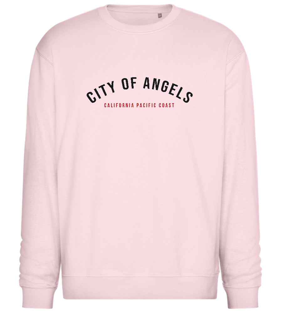 City of Angels Design - Comfort Essential Unisex Sweater_LIGHT PEACH ROSE_front