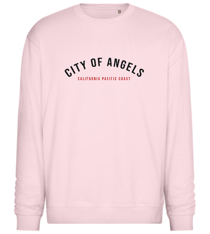 City of Angels Design - Comfort Essential Unisex Sweater_LIGHT PEACH ROSE_front