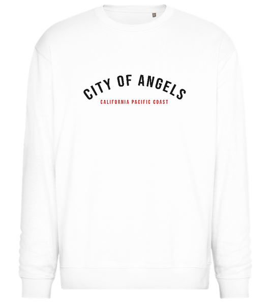 City of Angels Design - Comfort Essential Unisex Sweater_WHITE_front