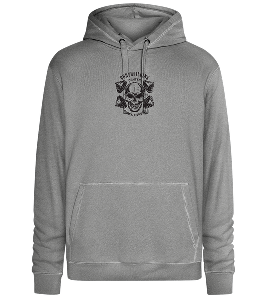 Bodybuilding Center Design - Premium unisex hoodie_ORION GREY II_front