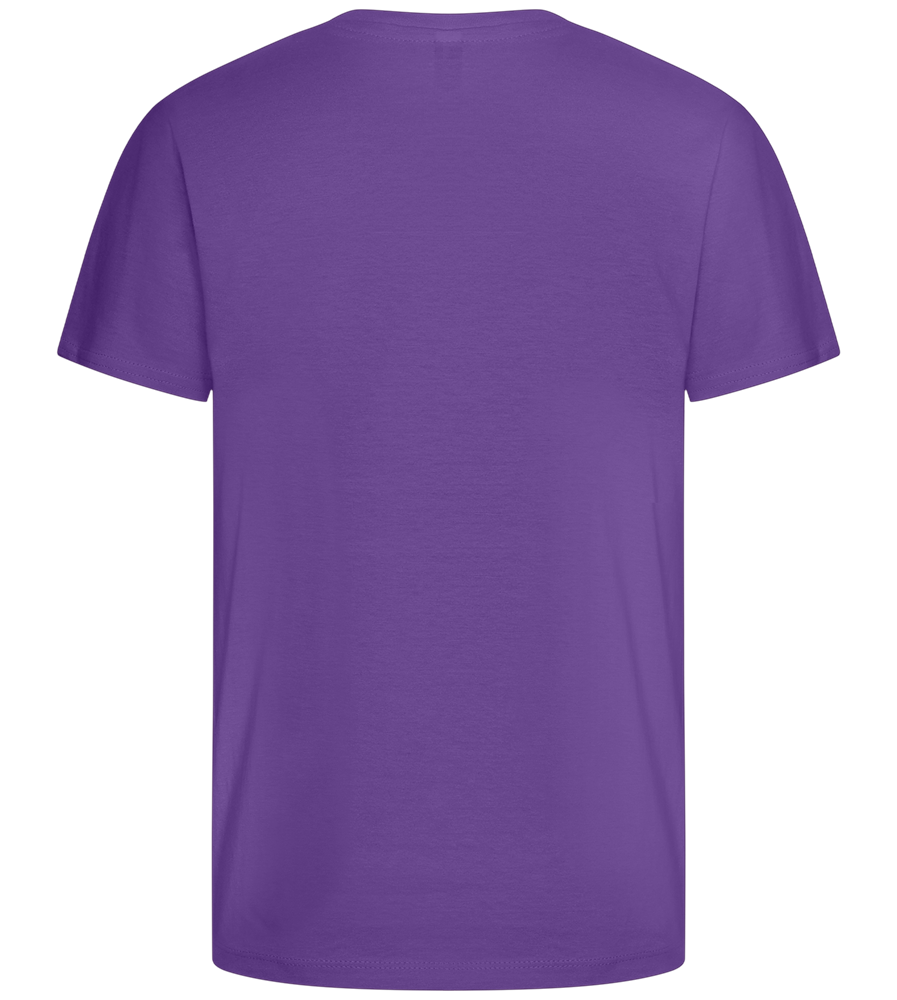 Winking Smiley Design - Basic kids t-shirt_DARK PURPLE_back