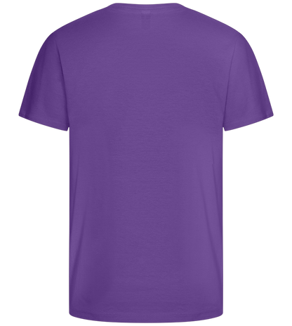 Winking Smiley Design - Basic kids t-shirt_DARK PURPLE_back