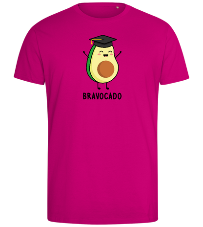 Graduation Bravocado Design - Comfort men's fitted t-shirt_FUCHSIA_front