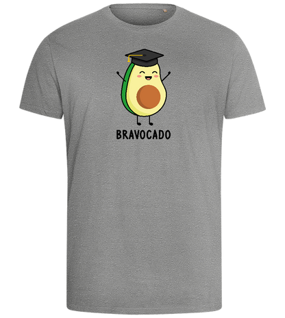 Graduation Bravocado Design - Comfort men's fitted t-shirt_ORION GREY_front