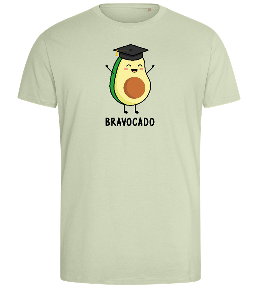 Graduation Bravocado Design - Comfort men's fitted t-shirt_SILESTONE_front