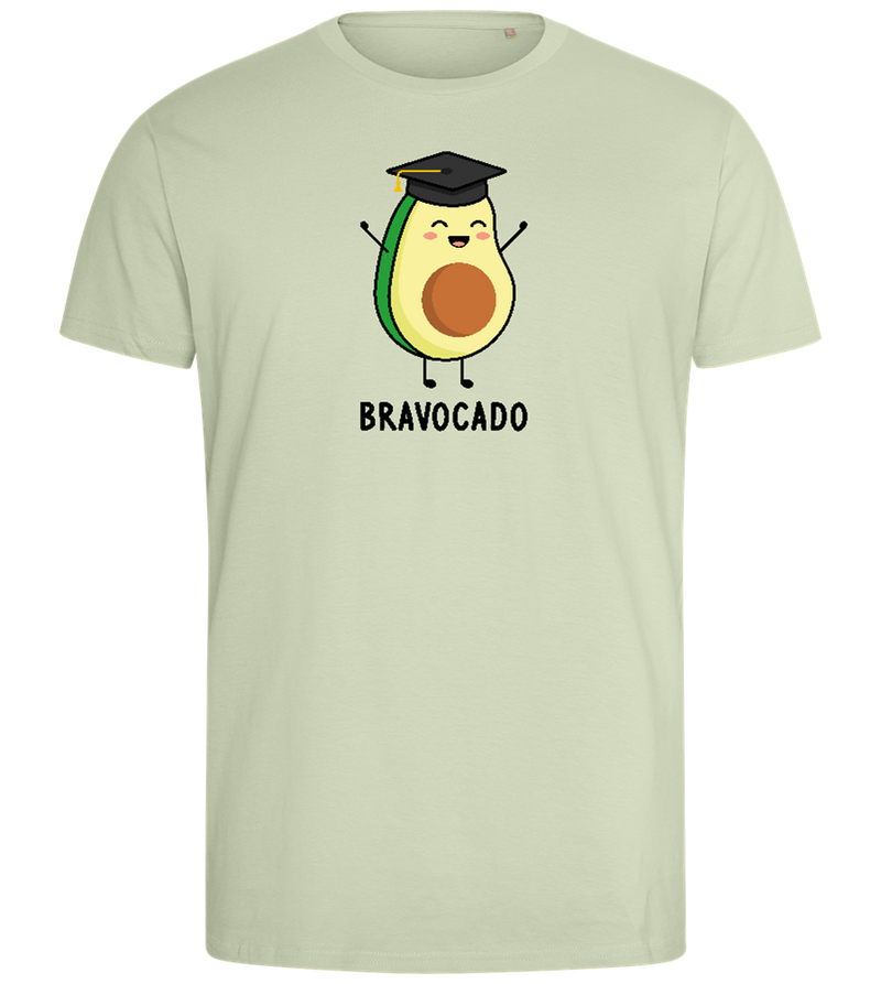 Graduation Bravocado Design - Comfort men's fitted t-shirt_SILESTONE_front