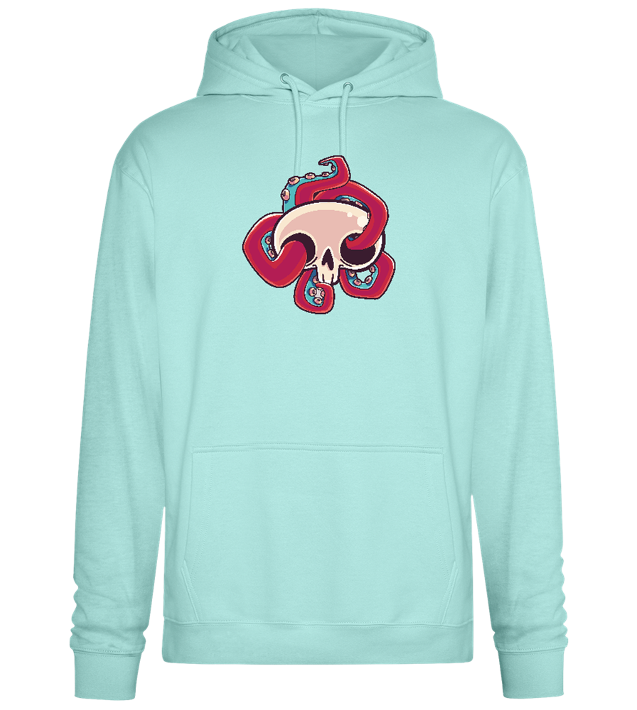 Squid Skull Design - Premium Essential Unisex Hoodie_ARCTIC BLUE_front