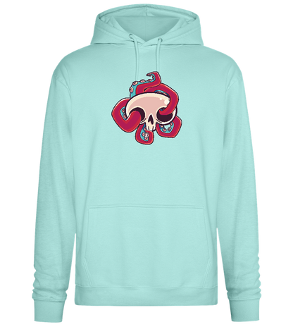 Squid Skull Design - Premium Essential Unisex Hoodie_ARCTIC BLUE_front