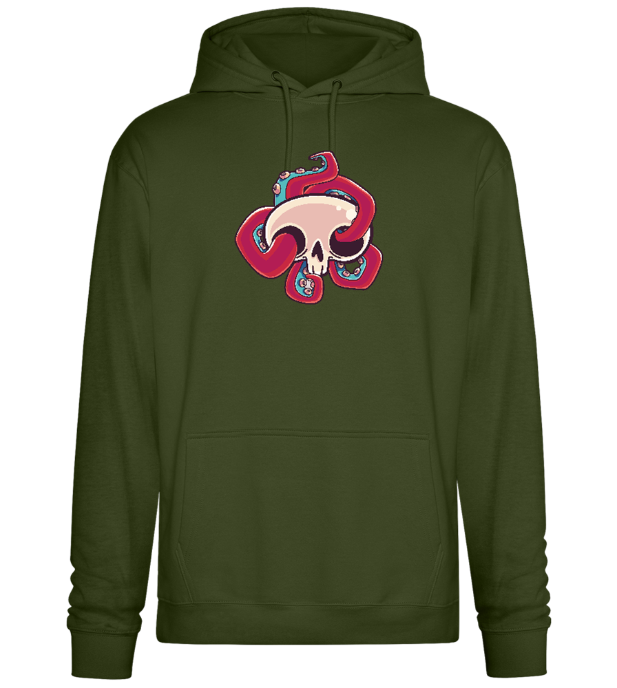 Squid Skull Design - Premium Essential Unisex Hoodie_ARMY_front