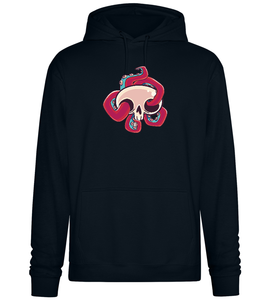 Squid Skull Design - Premium Essential Unisex Hoodie_BLACK_front