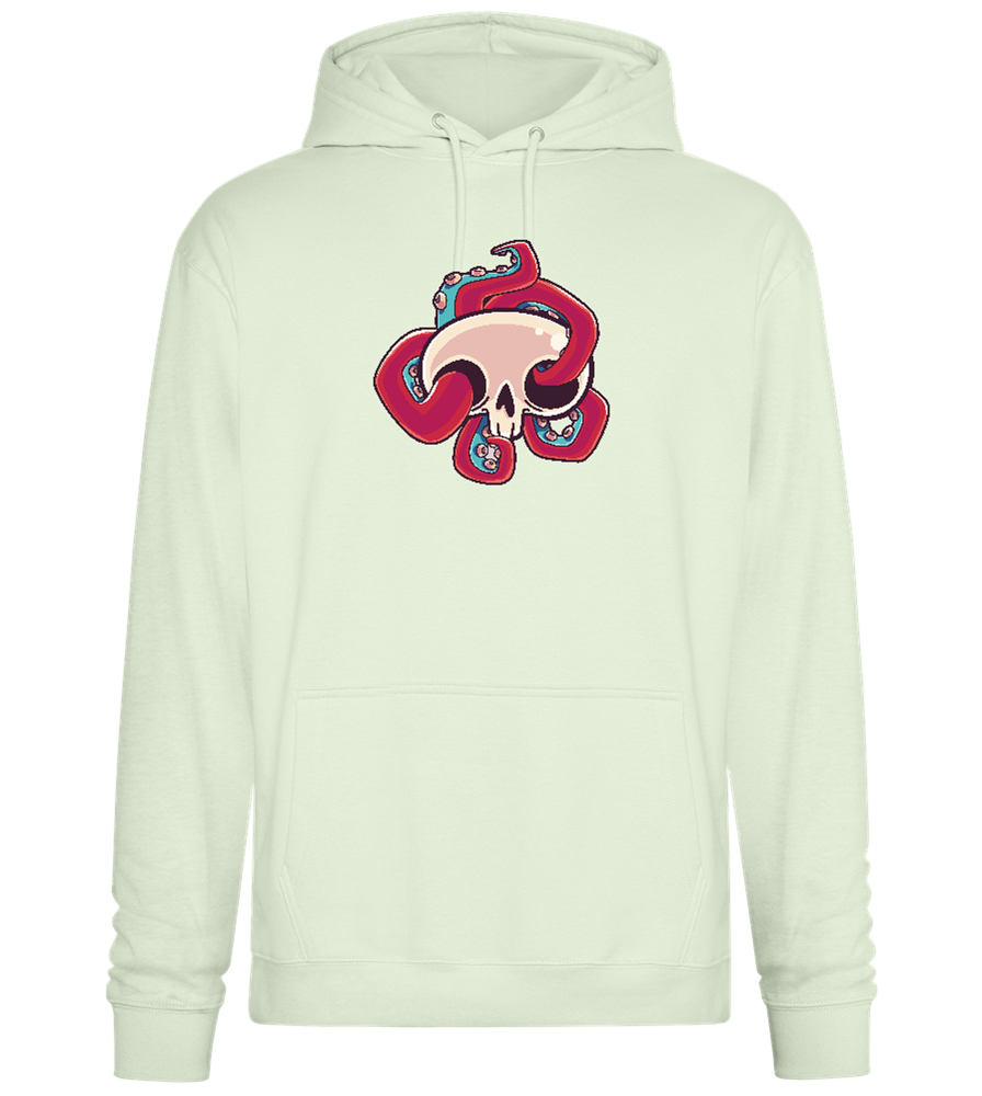 Squid Skull Design - Premium Essential Unisex Hoodie_CREAMY GREEN_front