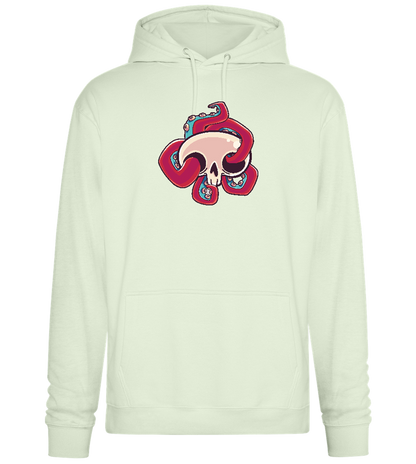 Squid Skull Design - Premium Essential Unisex Hoodie_CREAMY GREEN_front