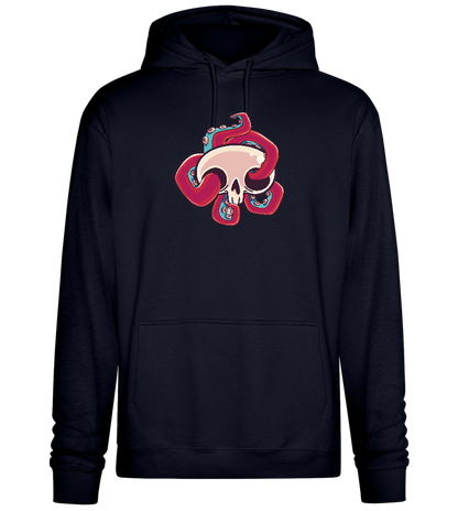 Squid Skull Design - Premium Essential Unisex Hoodie_FRENCH NAVY_front