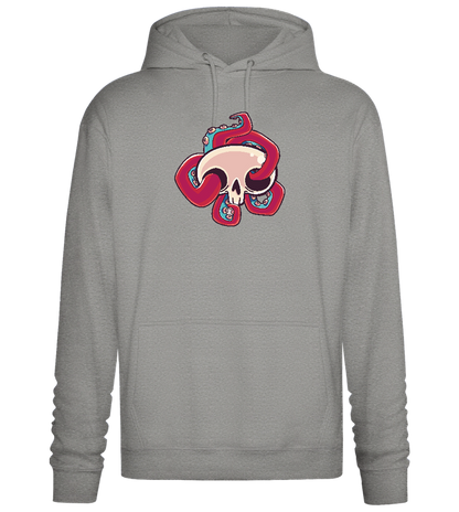 Squid Skull Design - Premium Essential Unisex Hoodie_ORION GREY II_front