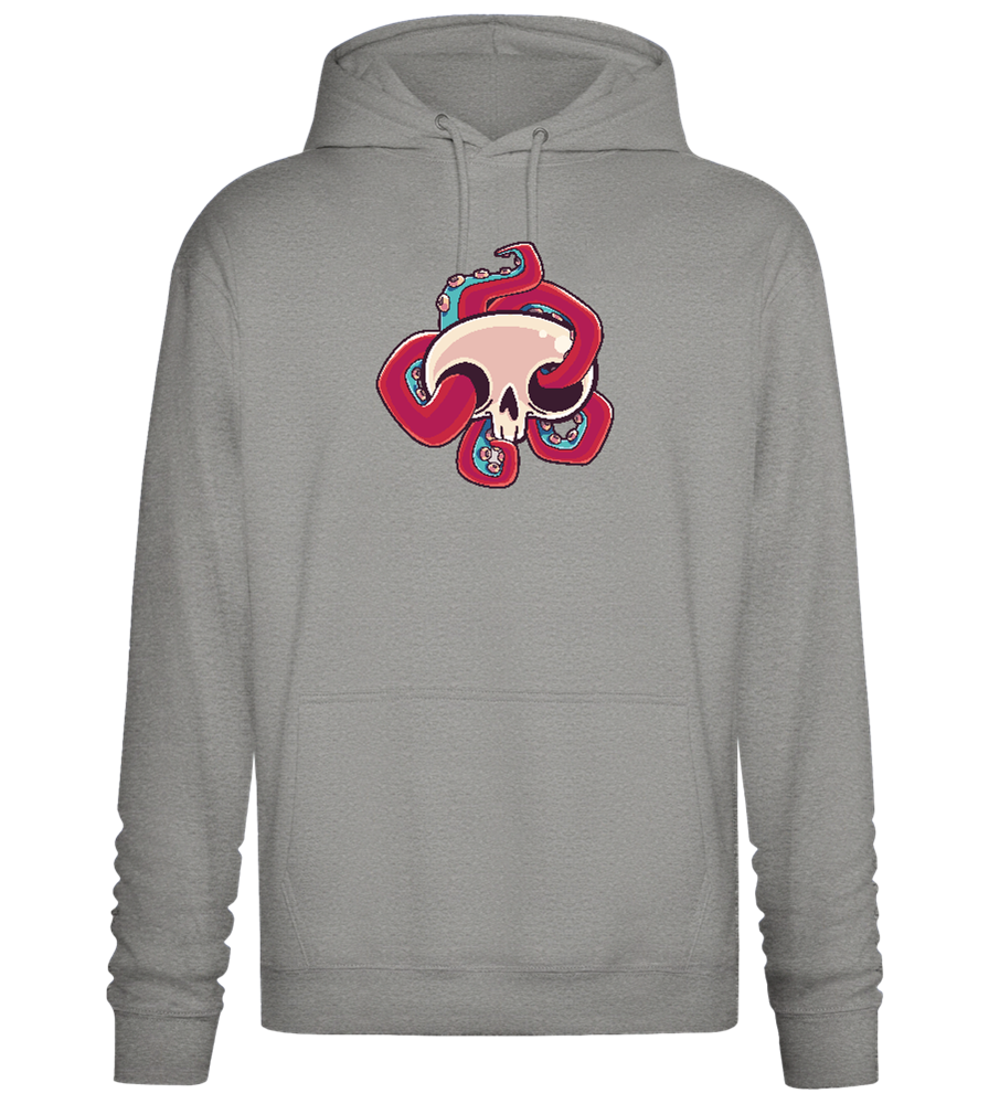 Squid Skull Design - Premium Essential Unisex Hoodie_ORION GREY II_front