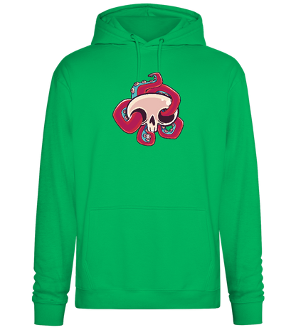 Squid Skull Design - Premium Essential Unisex Hoodie_SPRING GREEN_front